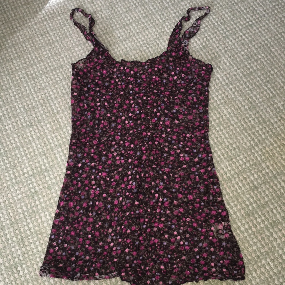 Intimately free people lace flower tank top